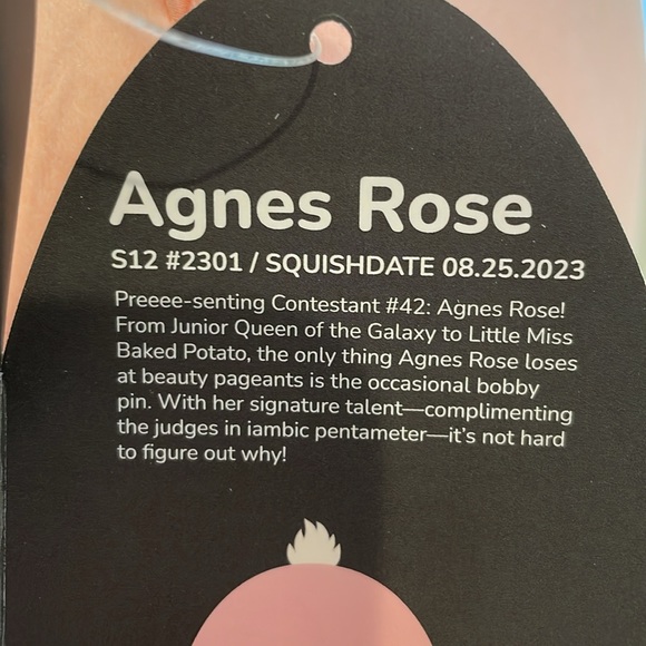 NWT 12” Agnes Rose the Ostrich Squishmallow- Select Series - Picture 5 of 5